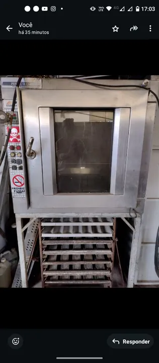 Forno turbo perfecta a gas ,aceito cartão