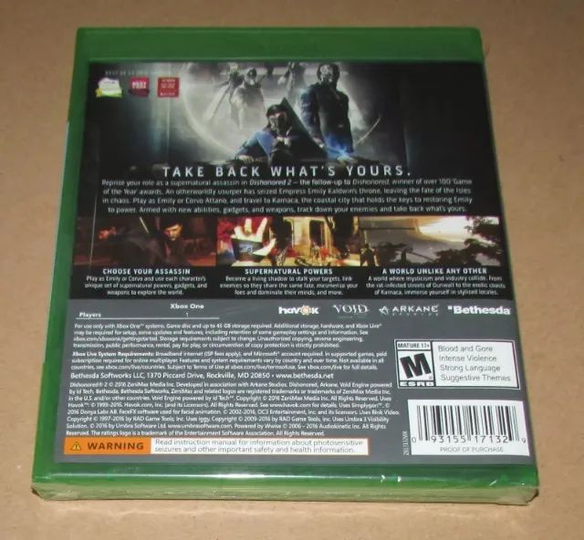 Jogo Dishonored 2 - Xbox One - Lacrado de Fábrica - Mídia Física - Foto 2