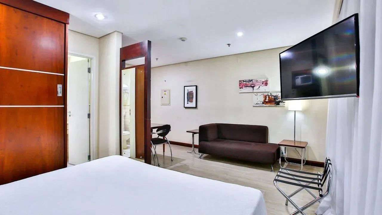Flat no Brooklin, prox a Av. Chucri Zaidan e Av. das Nações Unidas - Foto 3