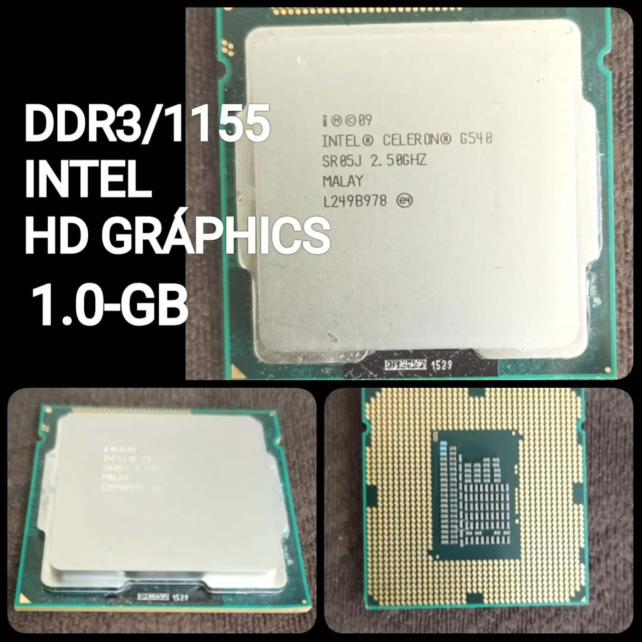 Processador Intel Celeron G540 DDR3 2.50ghz Intel Gráphics 1.0GB