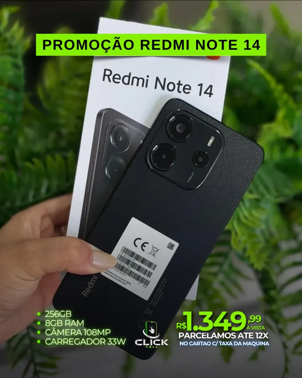 Redmi Note 14 256GB - Promoção!!!