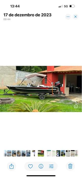 Lancha metalglass motor 50 mercury - Foto 5