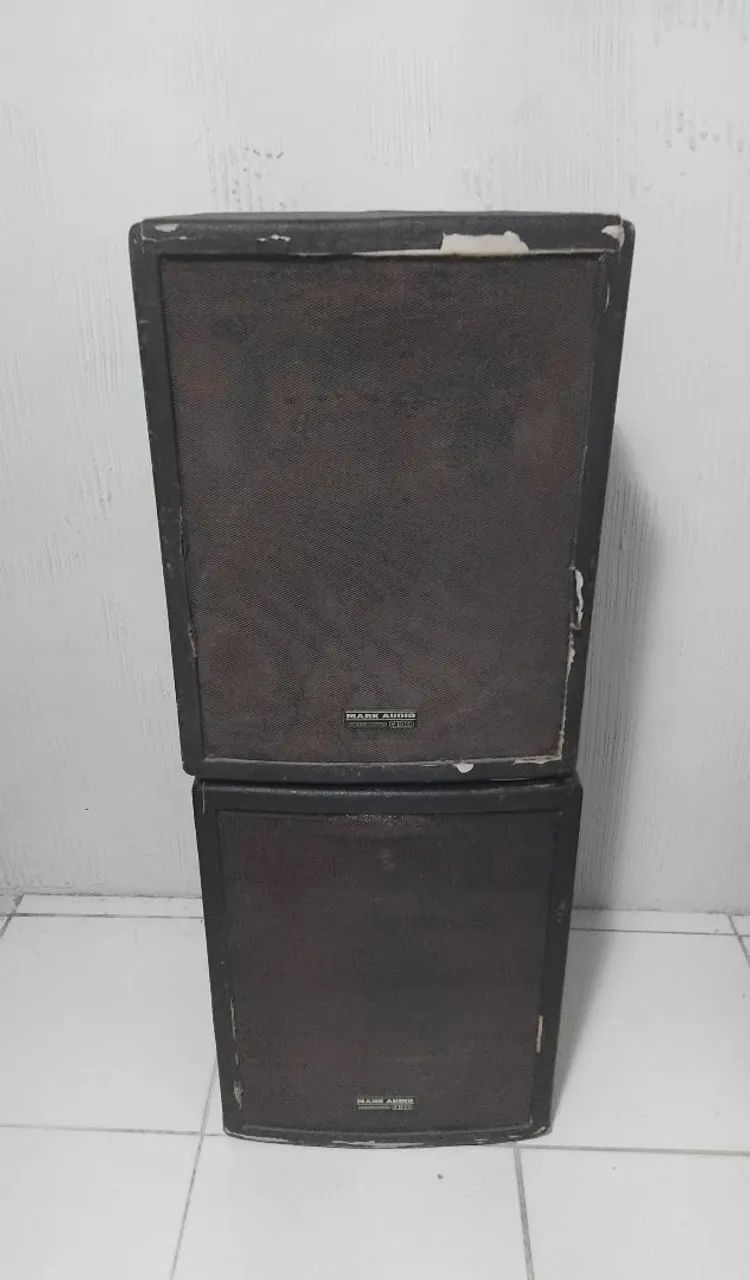 Par de retorno ativo mark audio ca1000 15 polegadas