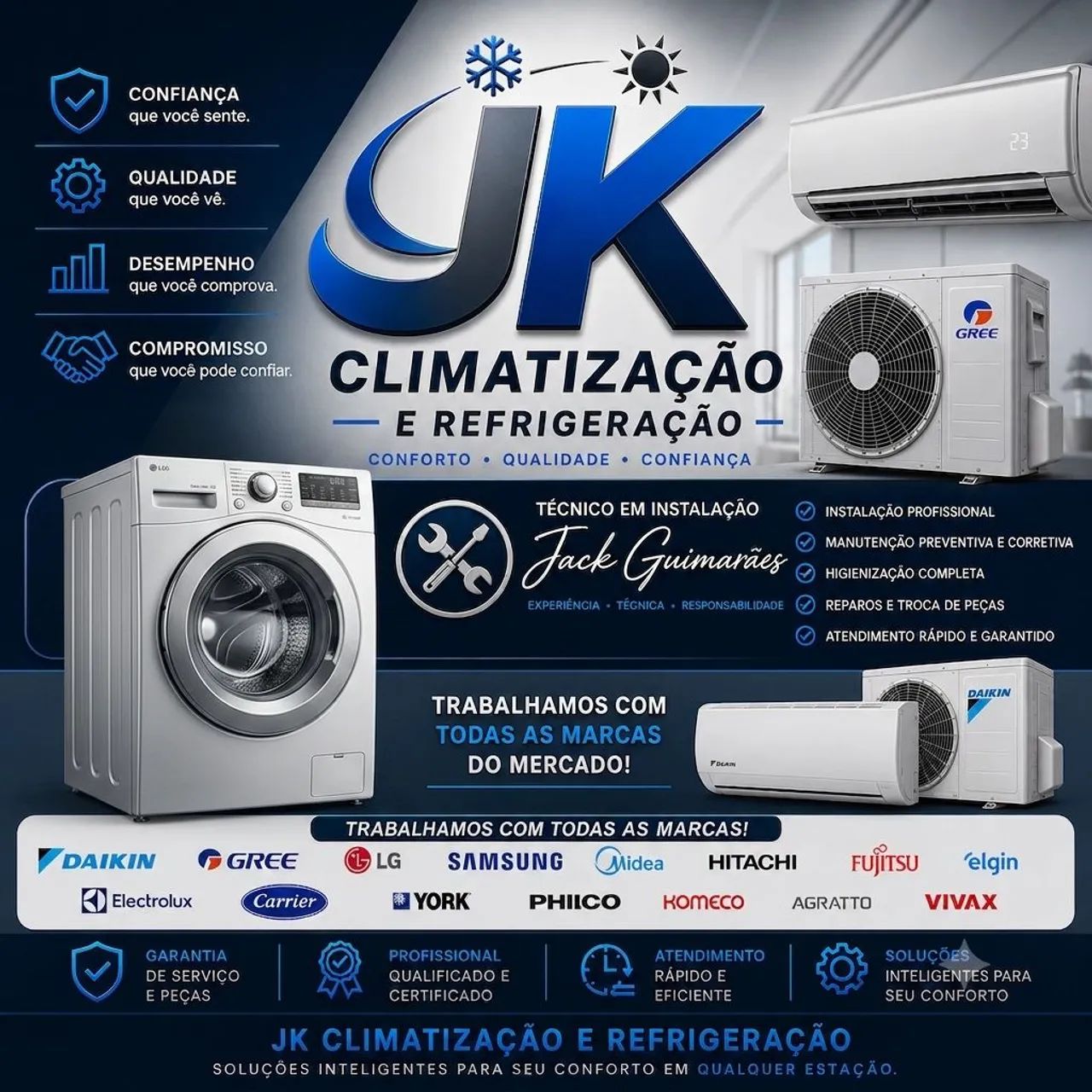 JK CLIMATIZAÇÃO E MÁQUINAS DE LAVAR ROUPAS  - Foto 5