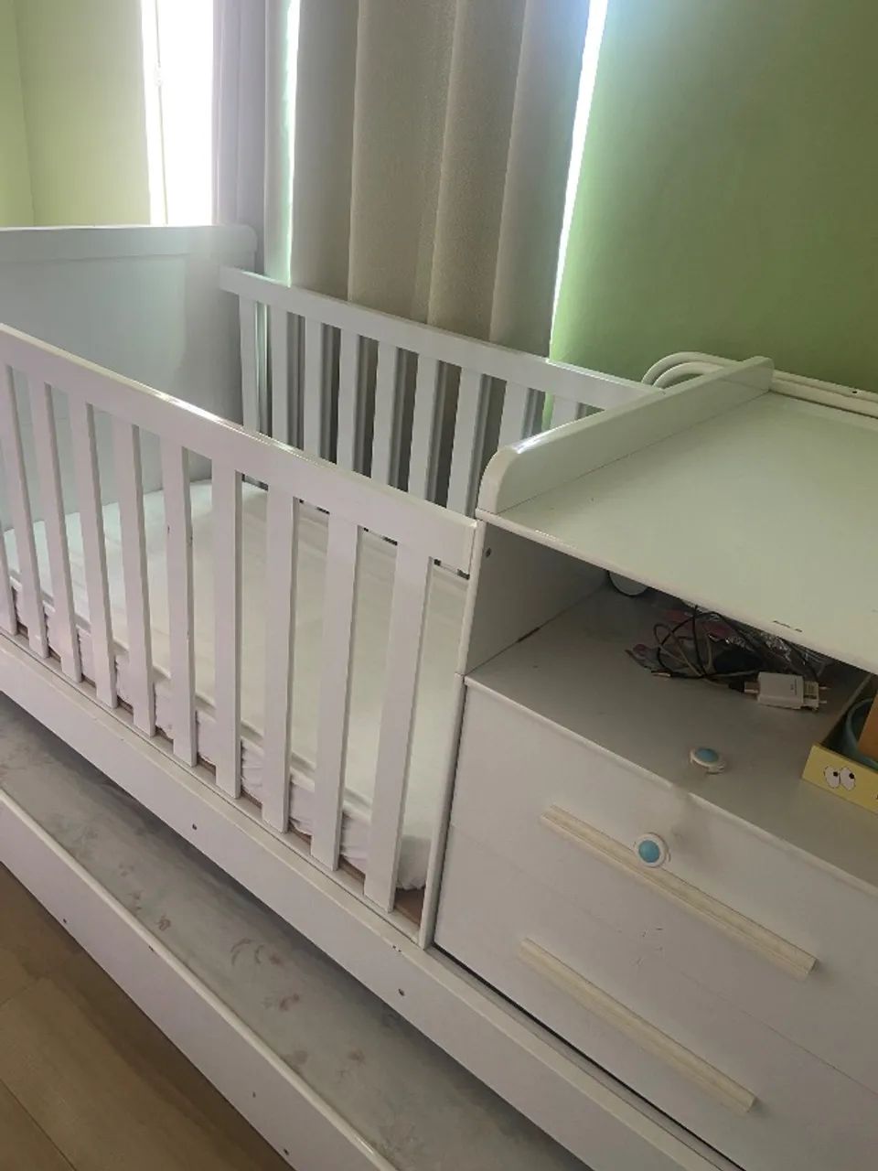 Berço multifuncional com cama auxiliar  - Foto 2