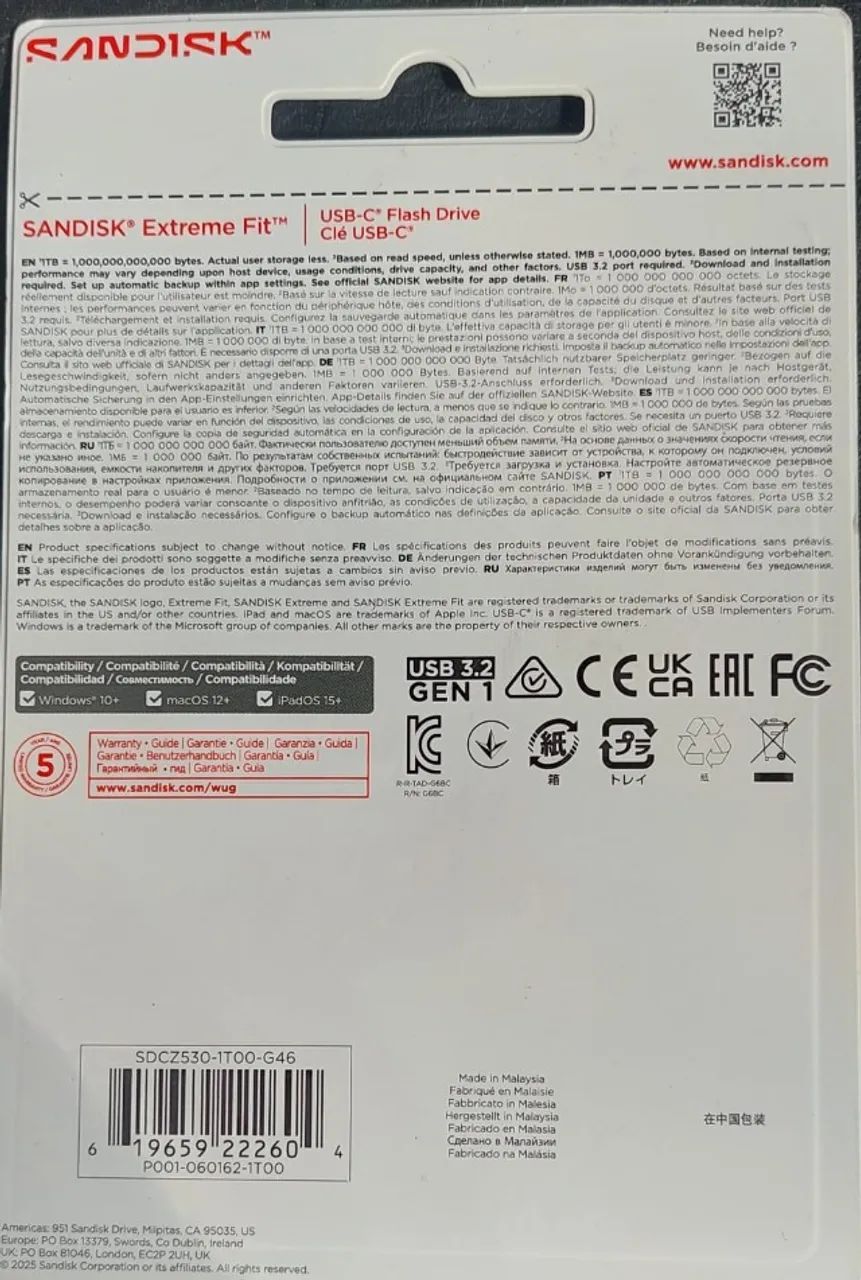 Pen drive USB-C 1TB Sandisk - Foto 2
