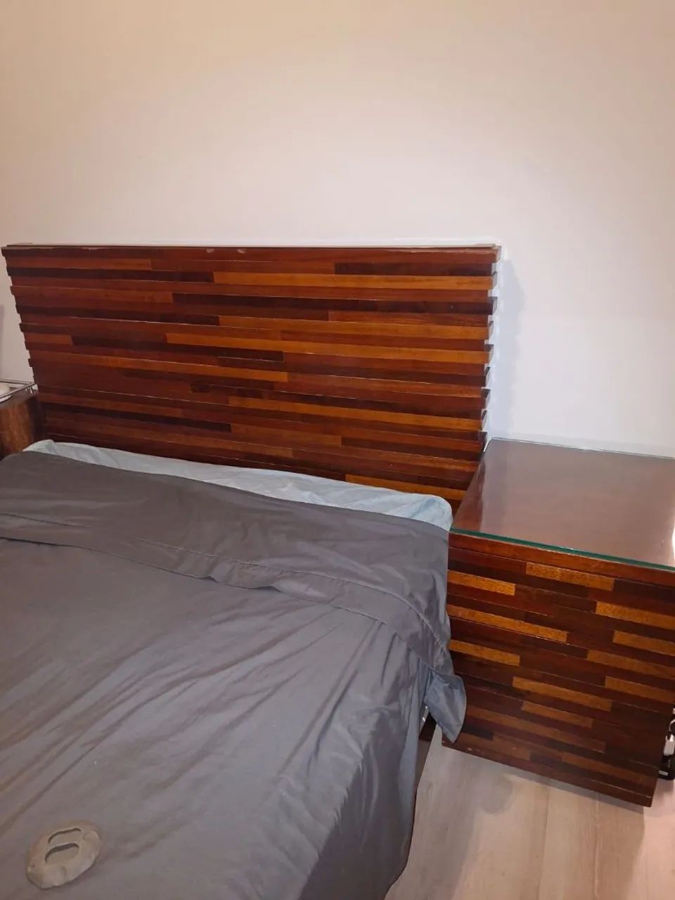 Cama box casal  Queen madeira maciça  - Foto 2