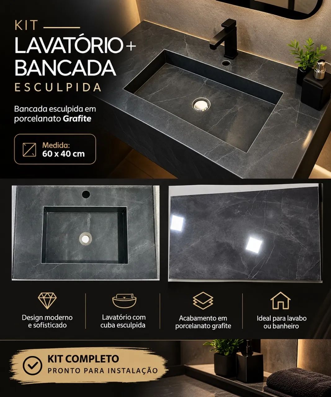 Kit lavatório 