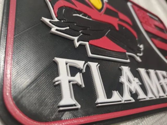 Placa decorativa Flamengo  - Feita em 3D - Foto 3