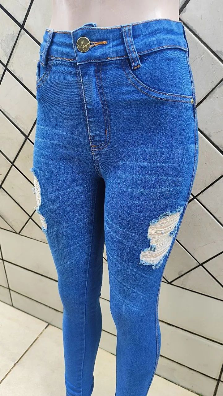 Calça jeans feminina Tam 38  - Foto 4