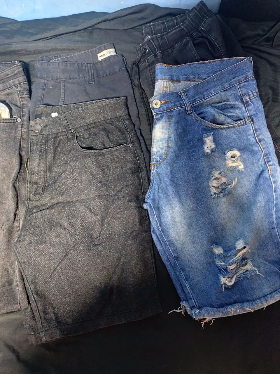 BERMUDA E CALÇA JEANS MASCULINO BRECHÓ 