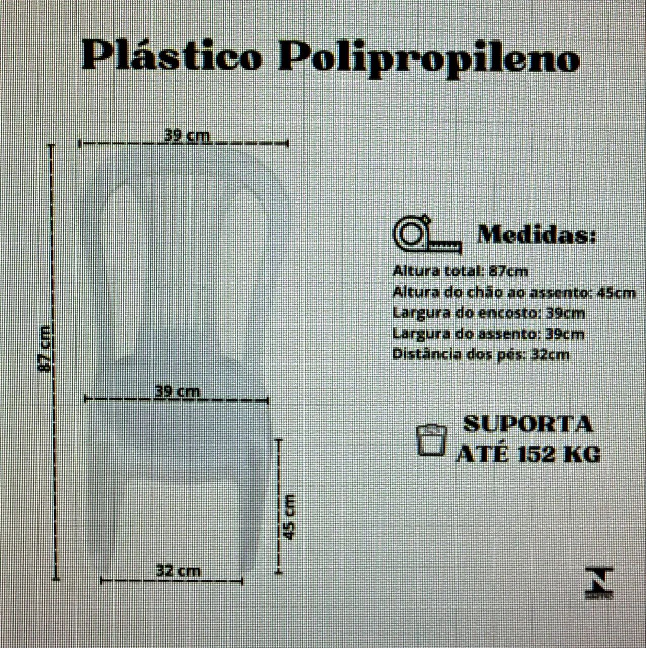 Kit com 8 Cadeira Plástica Branca - Foto 4