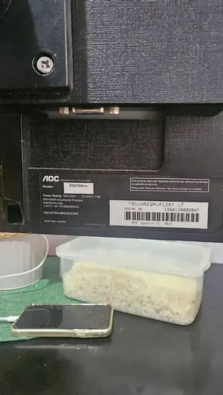 Monitor AOC E2070SWNL LED 20" - R$ 150 - Foto 4