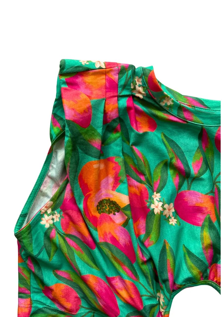 Vestido Farm longo papaya  - Foto 2