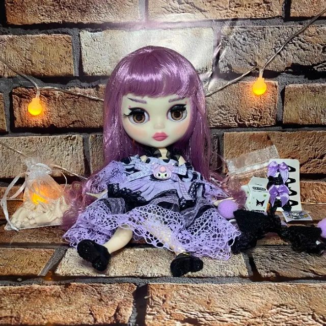 Boneca Blythe Customizada Custom Com Roupas e Sapatos Inspirada na Kuromi - Foto 3