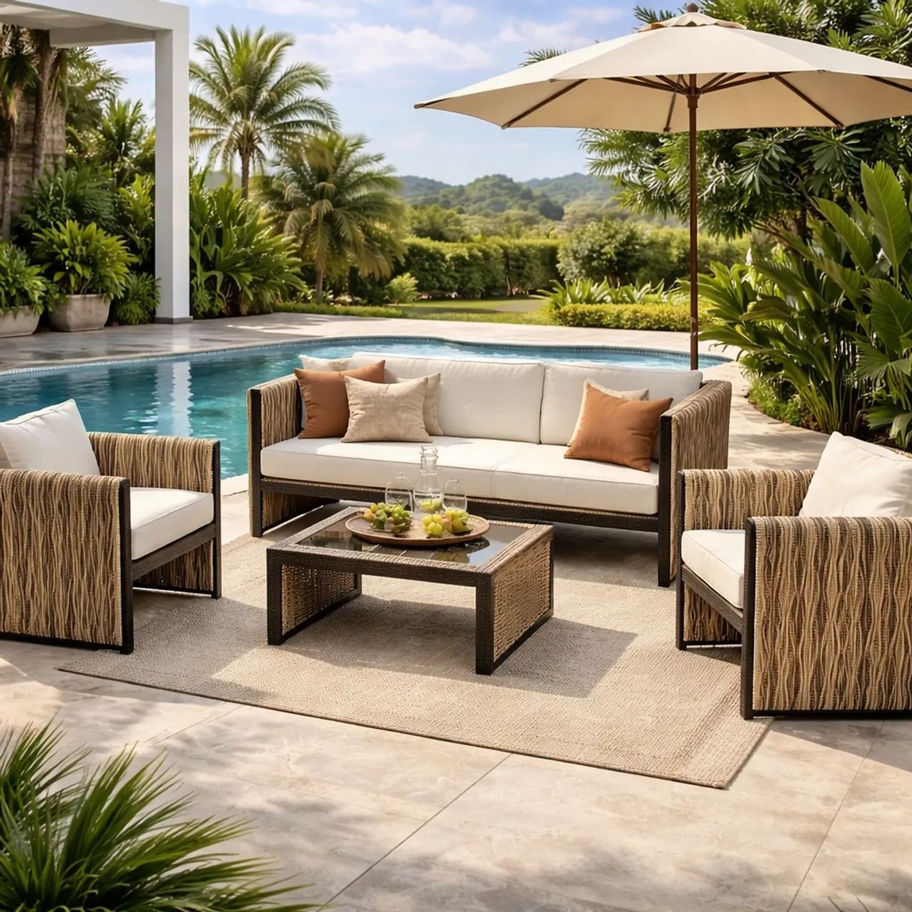 Conjunto de sofá em Tricô Náutico - Foto 4