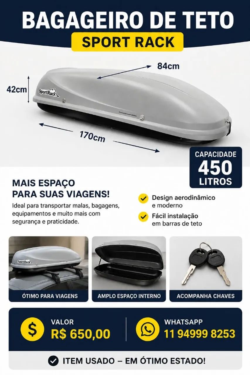 Rack teto Jetbag  - Foto 2