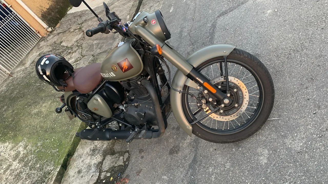 Royal enfield Classic Exército temática  - Foto 3