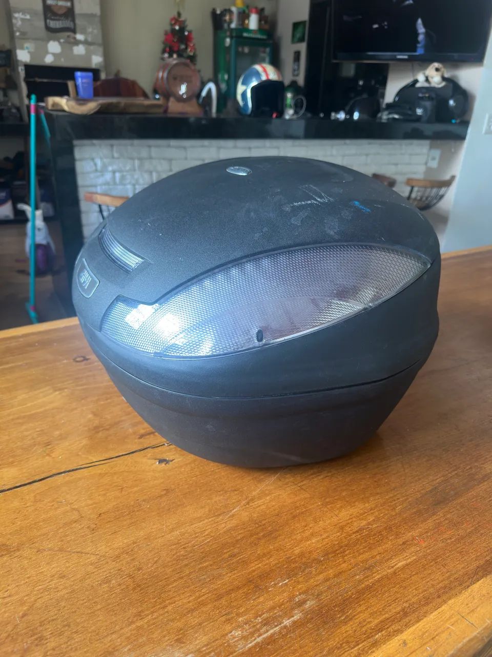 Baú Bauleto Moto Monolock E470n Simply 47 Litros - Givi Fumê - Foto 3