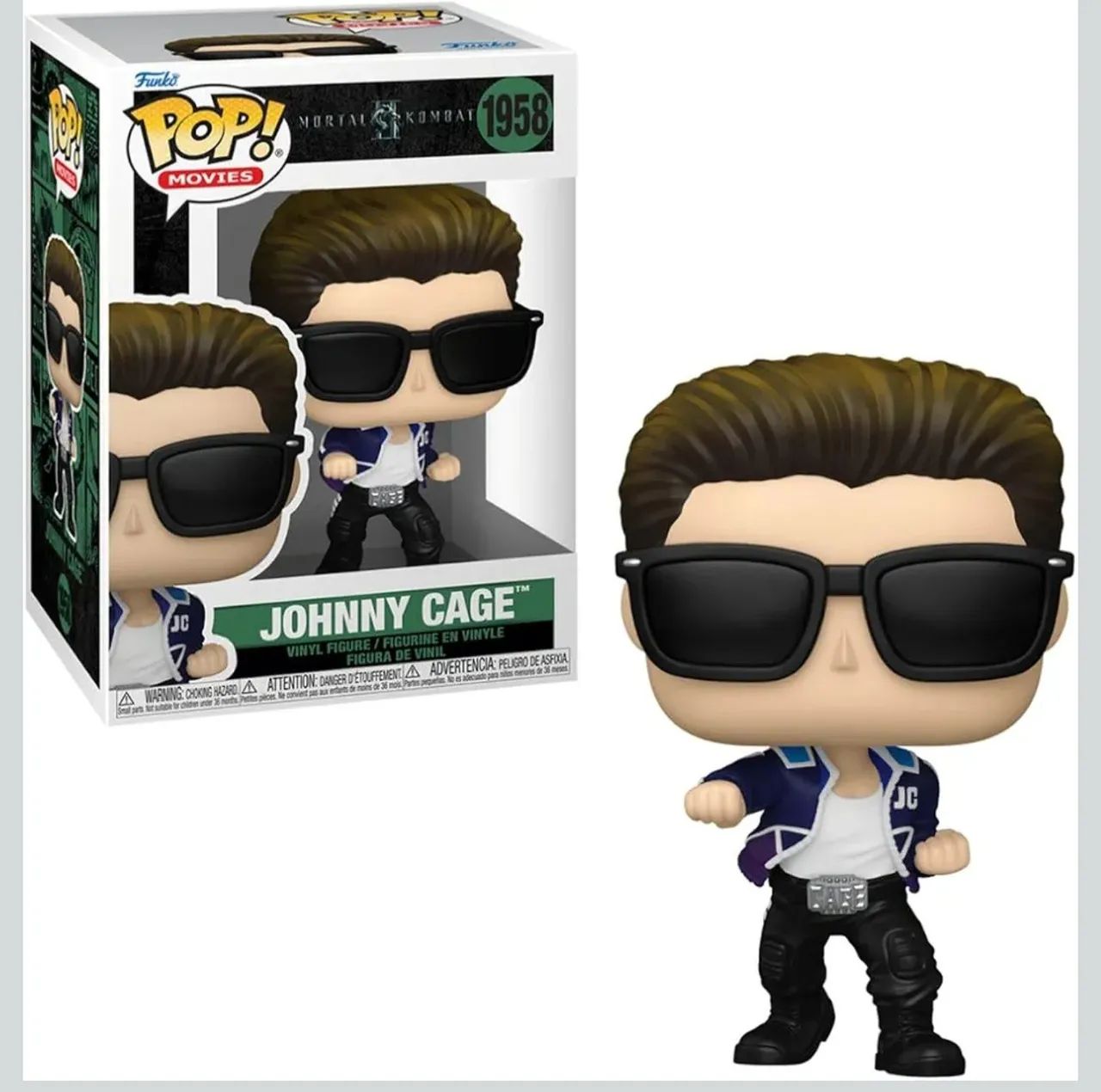 Boneco, Funko POP! Johnny Cage, Mortal<br><br>Kombat 2-10 cm - Foto 2