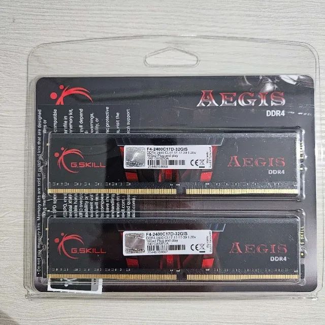 Novo] Memória RAM G.Skill Aegis 32GB (2x16GB), DDR4, 2400MHz, 288