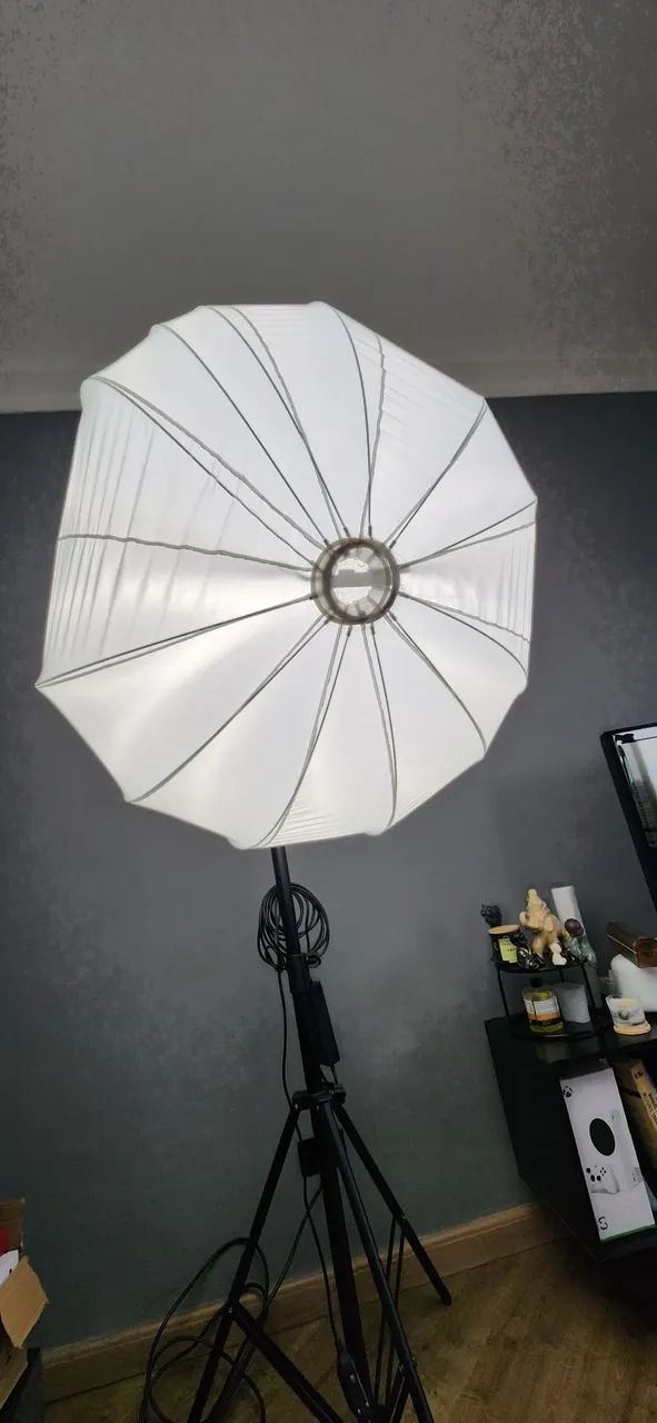 Kit iluminação-Iluminador NiceFoto HC-1000SB - Estúdio de fotos, com Difusor Esférico - Foto 6