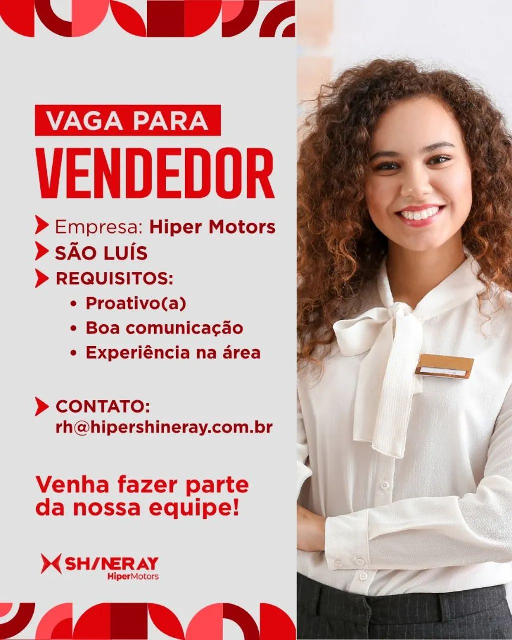 Vendedor Shineray