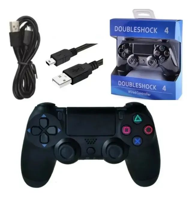 Controle Playstation 4 e Pc com Fio USb - Foto 2