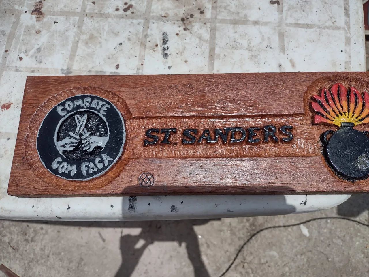 PLACA DE IDENTIFICAÇÃO DE MESA MILITAR SOB MEDIDAS E FORMAS  - Foto 2