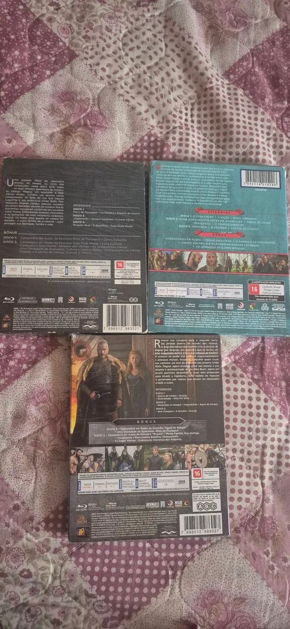 Série Vikings 1°-2° e 4° temporada Blu-ray (Usado) - Foto 2
