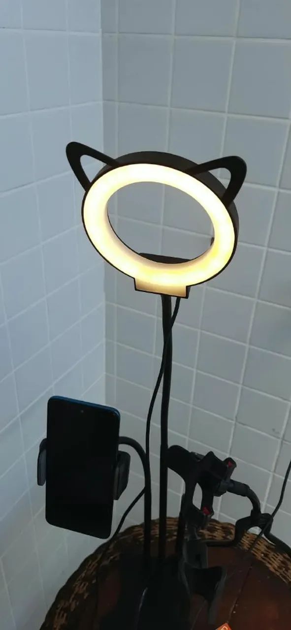 Kit Ring Light + Microfone - Foto 4