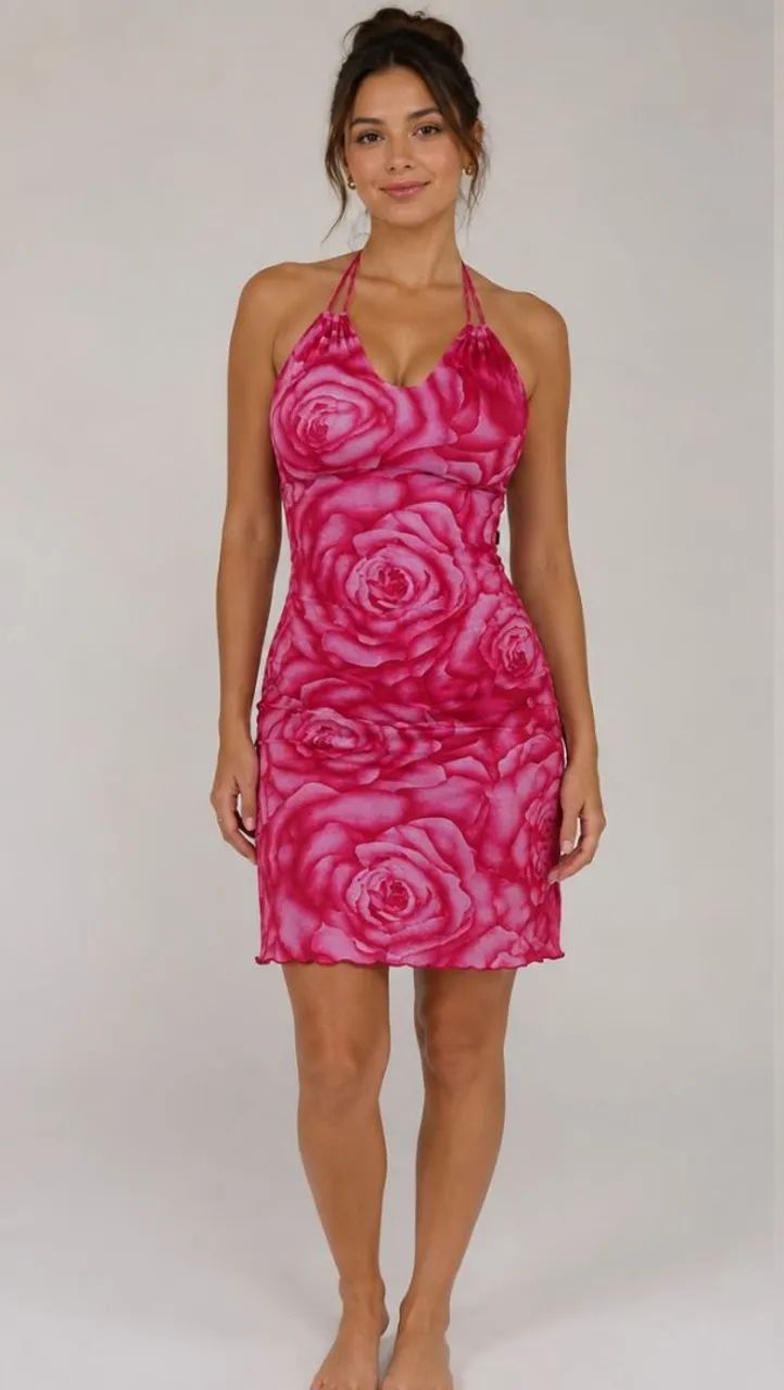 Vestido colado de brilho G