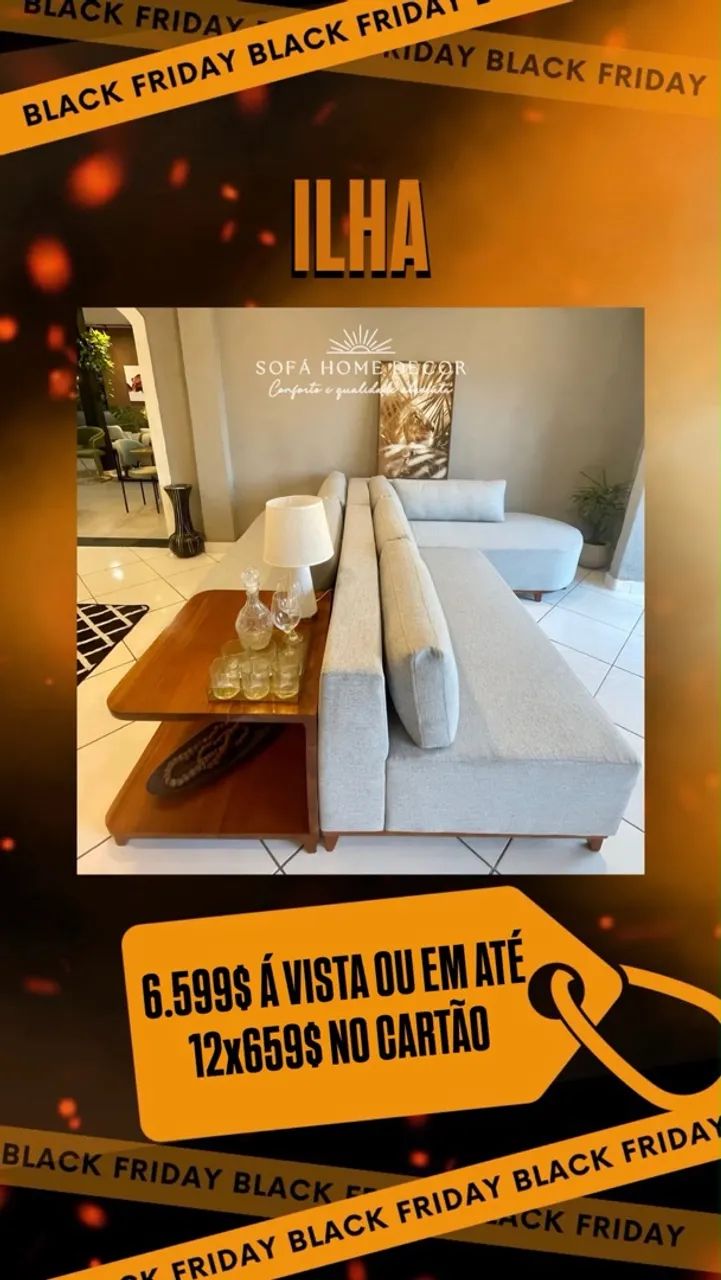 Sofá ilha em oferta 