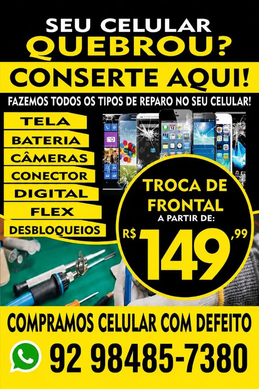 Conserto celular assistência técnica 