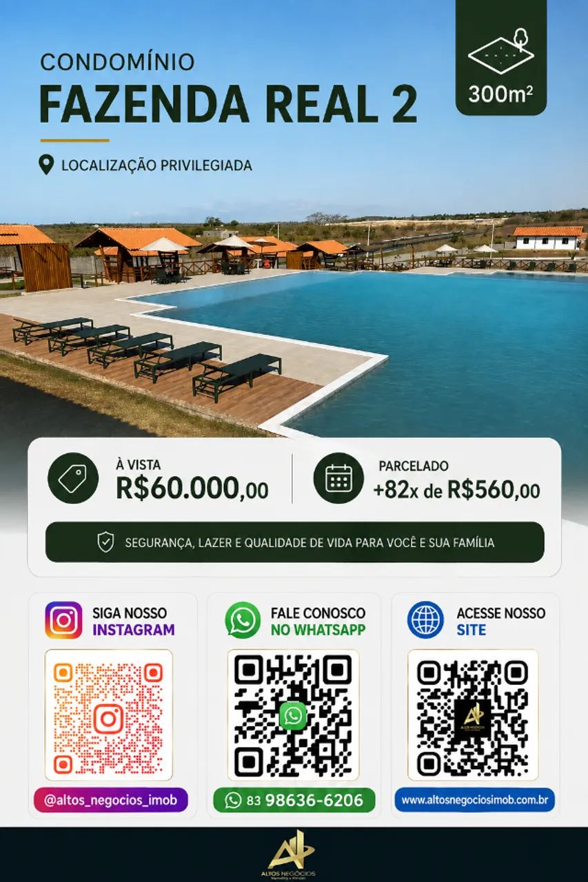Fazenda Real 2 - Lotes de 300m²