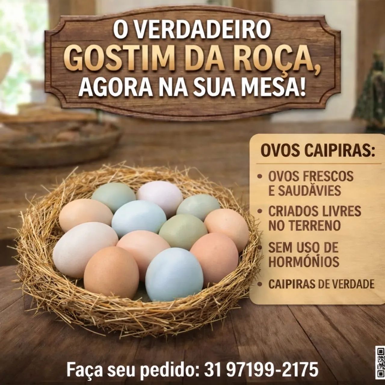 Ovos caipira 