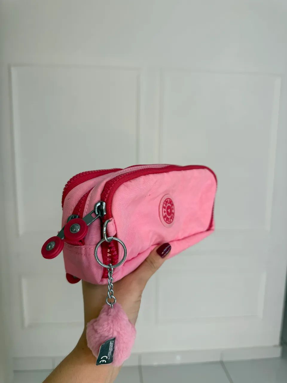 Estojo Kipling Rosa Original 