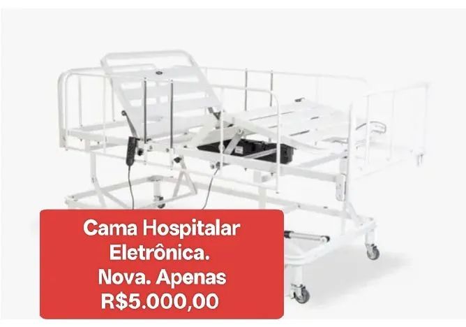 Cama hospitalar elétrica nova. Oportunidade única.