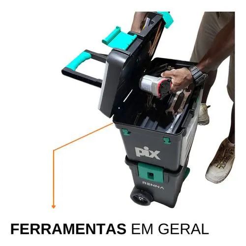 Caixa de Ferramentas Dupla Preta - Foto 2