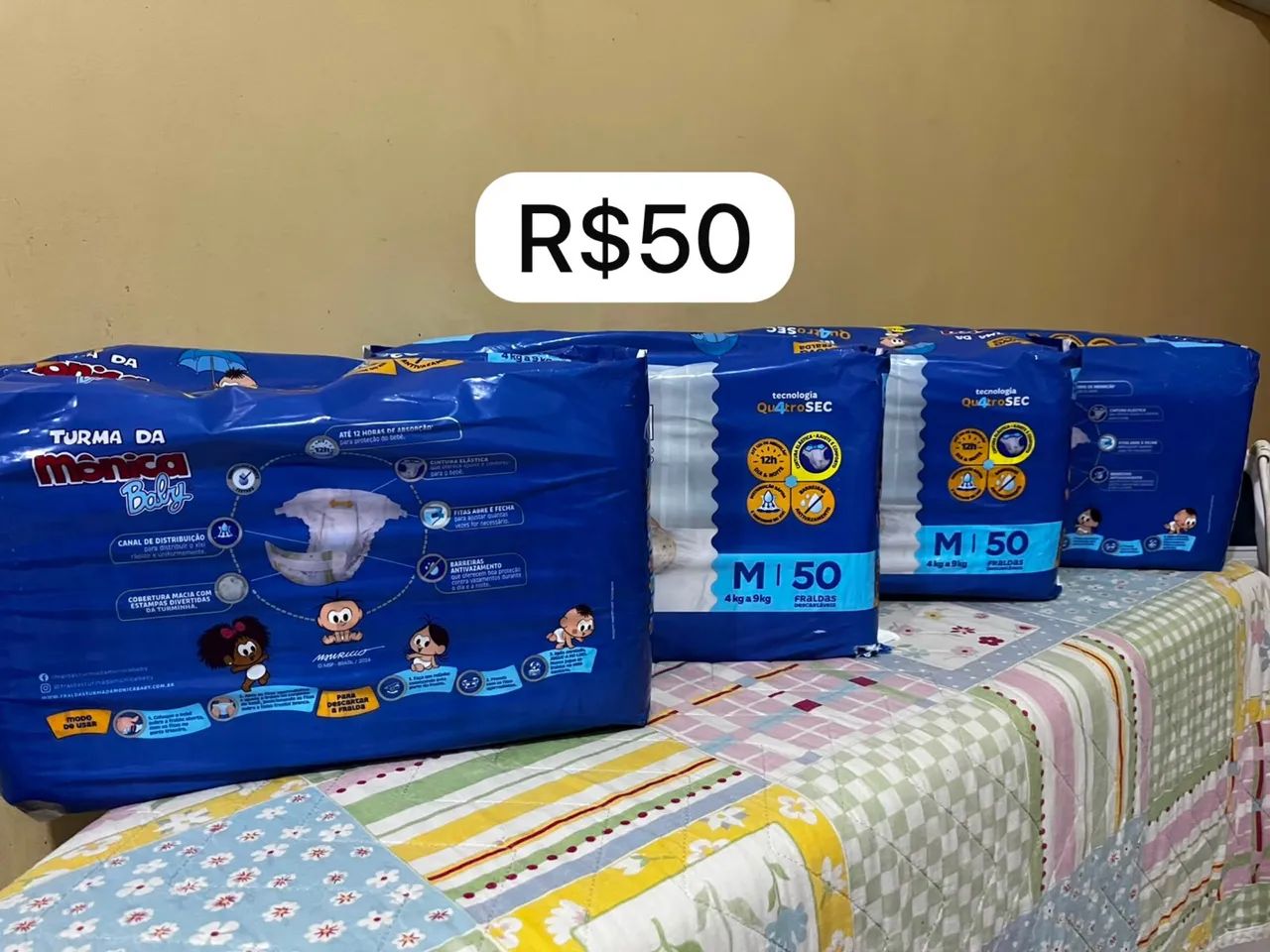 Vendo Fraldas Descartáveis (P e M) - Foto 3