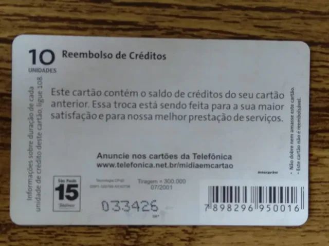 Cartões Telefônicos de Teste Telefônica  - Foto 2