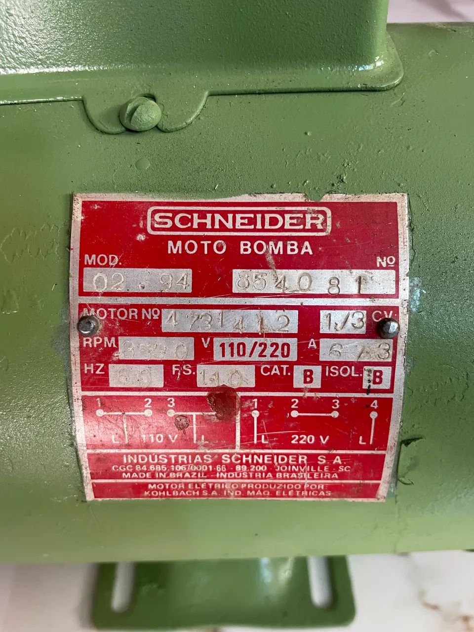 Bomba scheneider 1/3 Cv - Foto 2