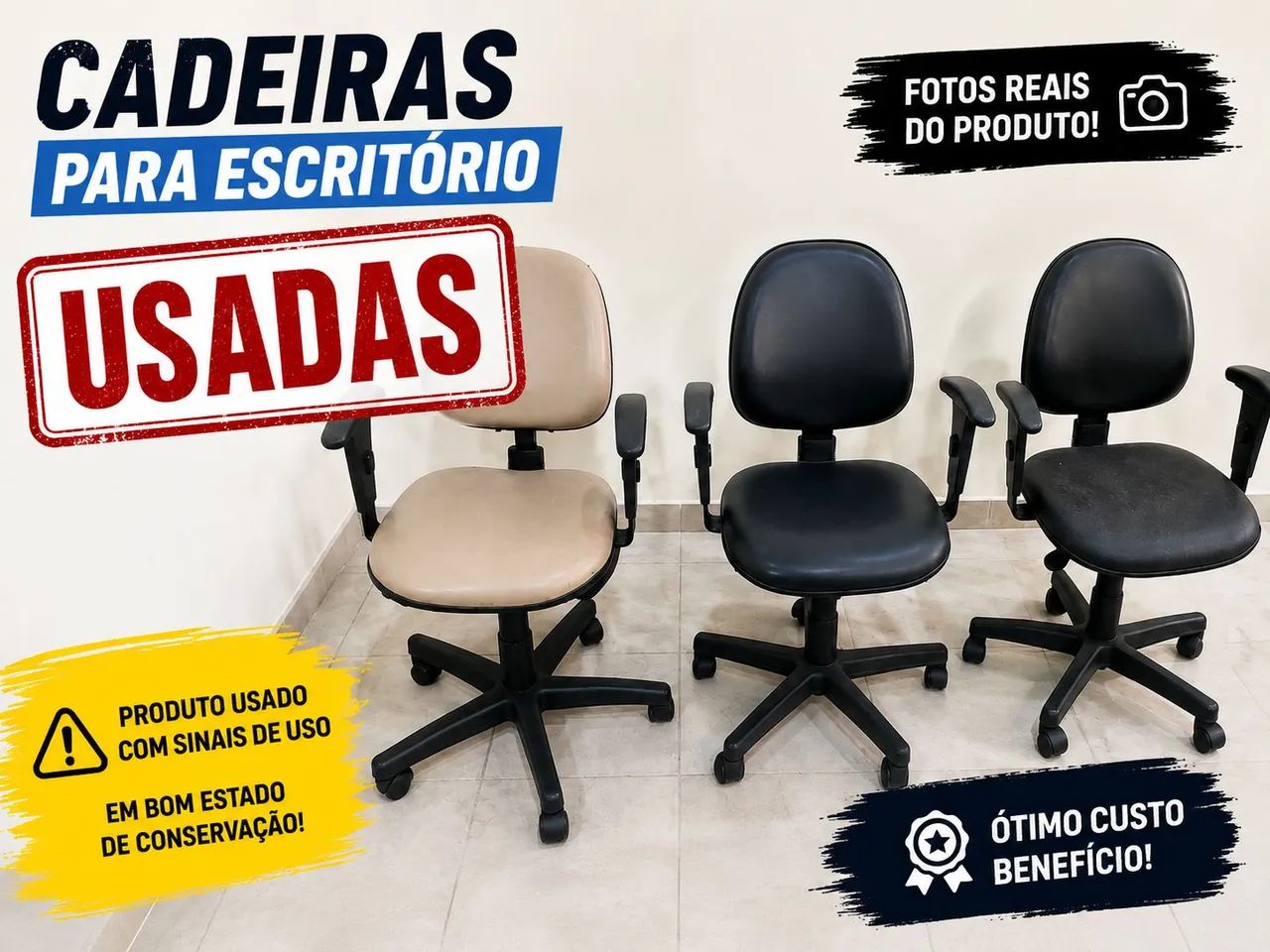 Cadeiras para escritório USADA