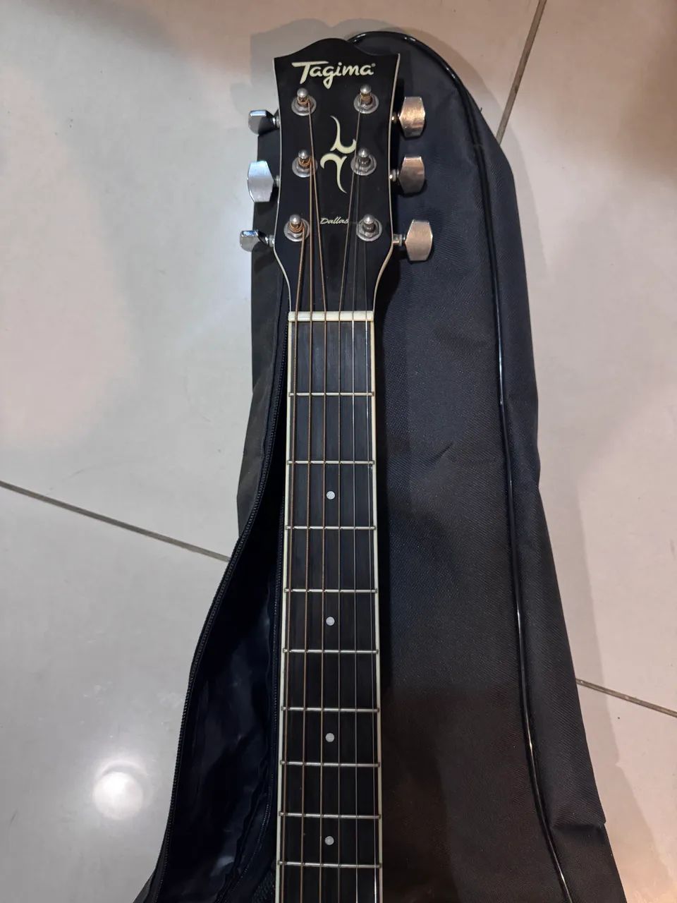 Violão Tagima Dallas Eletroacústico com Capa - Excelente Estado - Foto 4