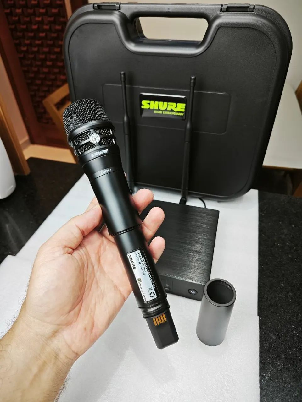 MICROFONE SHURE QLXD4 KSM8 PRETO + CASE - Foto 3