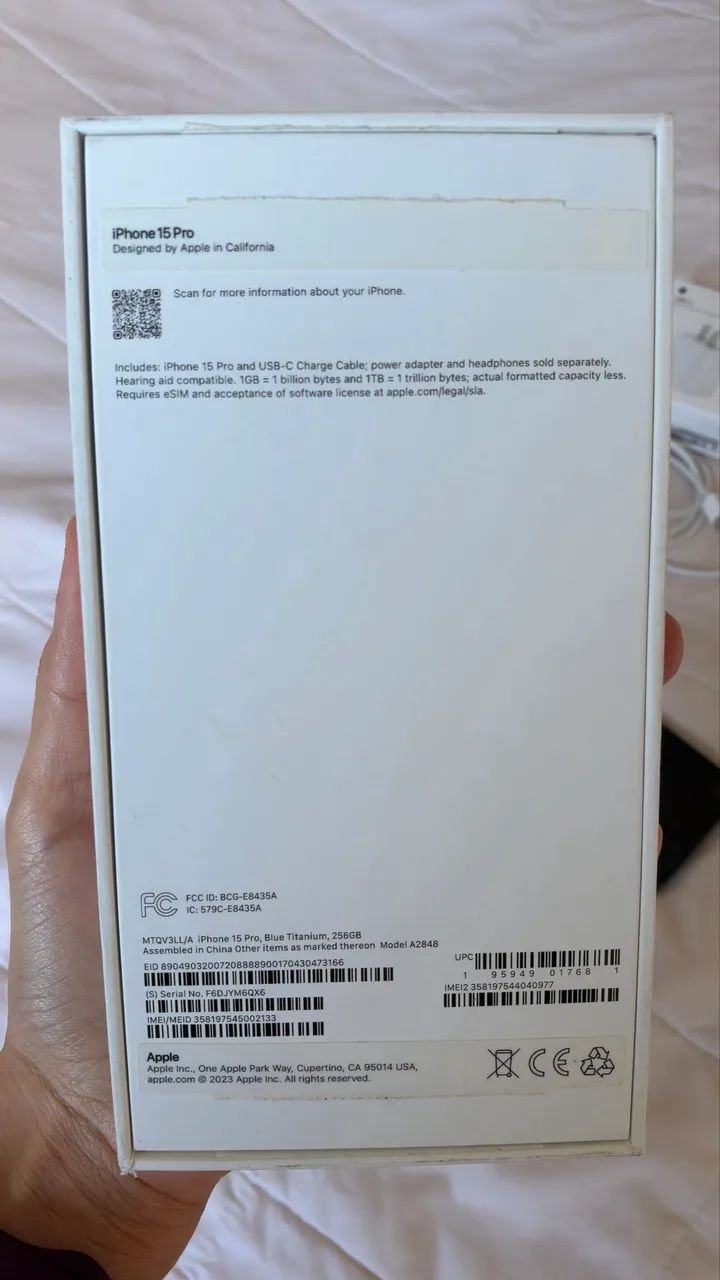 iPhone 15 Pro - Blue Titanium - 256gb - Foto 3