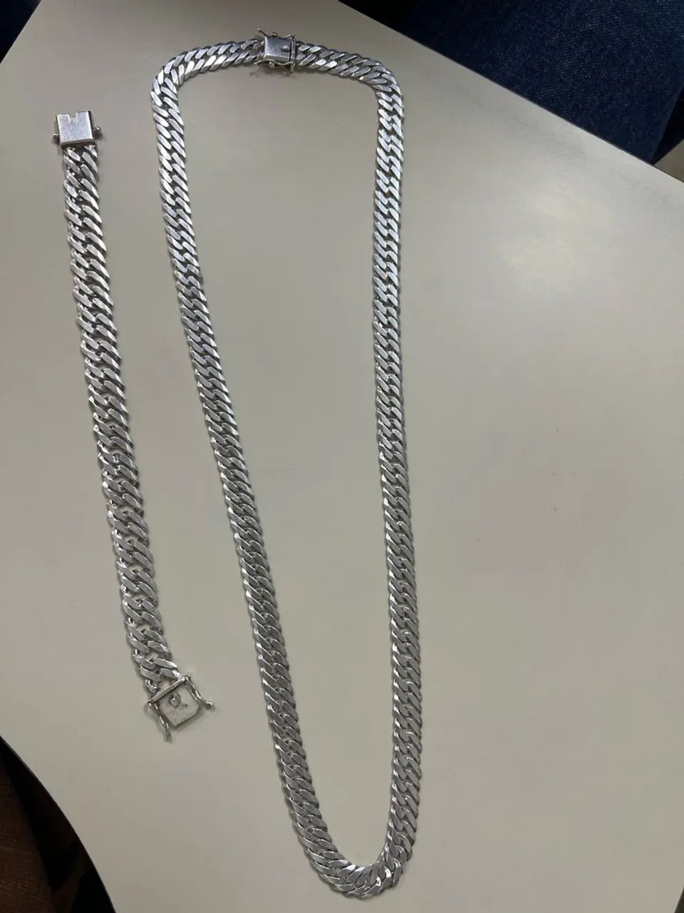 Cordão e pulseira de prata  - Foto 5