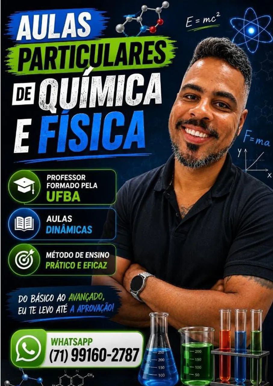 Aulas particulares de química e física 