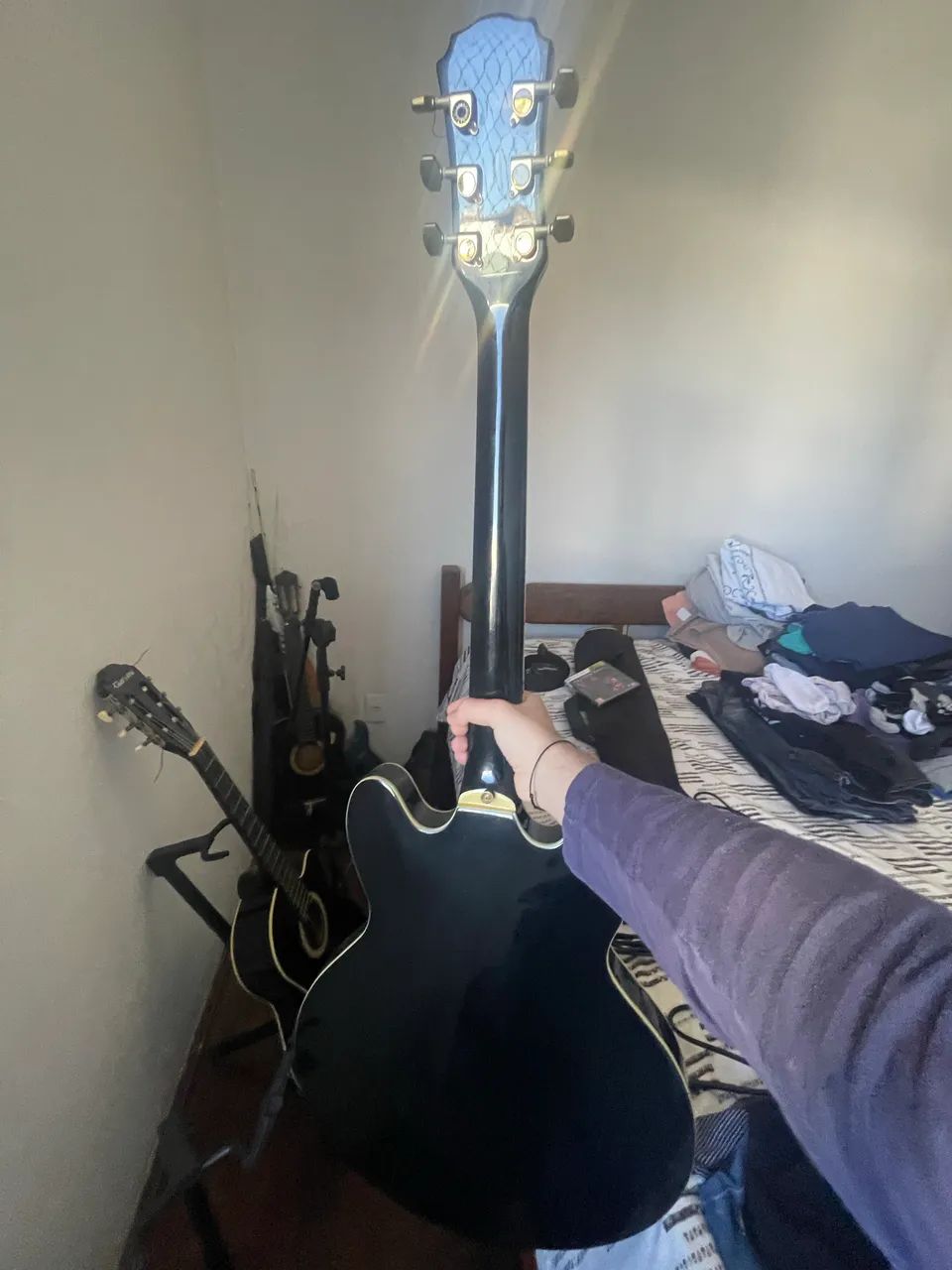 Guitarra semi acústica benson - Foto 4