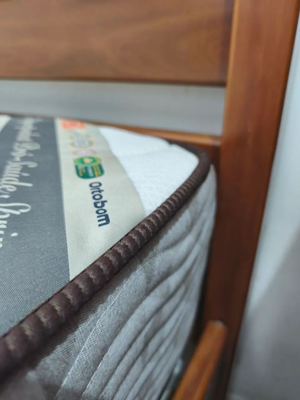Cama de solteiro madeira de lei + Colchão  - Foto 4
